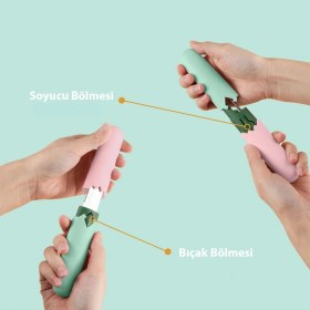 Resim cesoyuncak 3 Adet Bıçaklı Soyucu Çift Taraflı Pratik Sebze Meyve Soyucu 