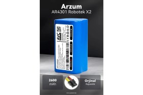 Resim Arzum AR4301 Robotek X2 2600MAH Robot Süpürge Bataryası - Maksimum Ömür, Güvenli Şarj Koruması 