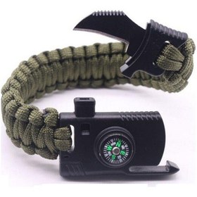 Resim Paracord Outdoor Kamp Bıçaklı Bileklik Çok Renkli 