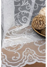 Resim Caserta Home Dsn23 Sarmaşık Şal Desen Kdk Örme Tül Perde 