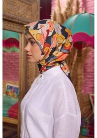 Resim İpekhan Marrakech Koleksiyon Soft Eşarp 1209 - 08 Gri/sarı Gri-sarı-08 