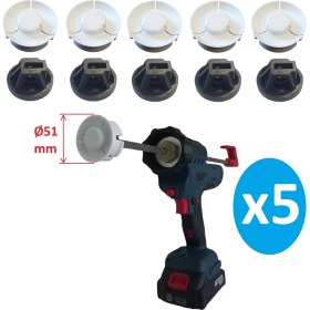 Resim Poyraz Bioplast Şarjlı/akülü Silikon Tabancası 14MM Itici Yedek Parça - 5 Adet 