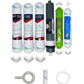 Resim Pemax Water Solutions Kapalı Kasa Su Arıtma Cihazlarına Ecomax 6'lı Platinium Mebran Alkali-Tatlandırıcı 