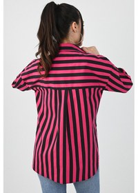 Resim Koza Butik Kadın Desenli Gömlek 1674-25-1 001 