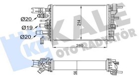 Resim Renault Kango Express 2021- 1.5 dCi Euro 6 Turbo İntercool Radyatörü Kale Marka 