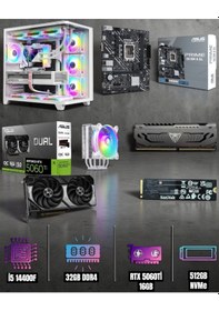 Resim Symoon Symoonpc0017 i5-14400F 32 GB 512 GB Nvme 5060TI Free Dos Masaüstü Oyuncu Bilgisayarı 