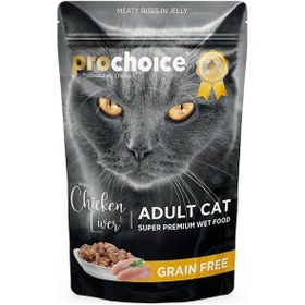 Resim Prochoice Tahılsız Tavuk ve Ciğerli Yetişkin Kedi Maması 85 G 