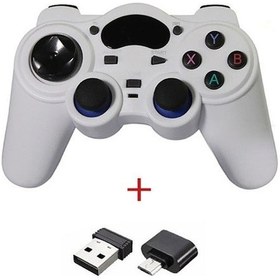 Resim Bloomnest Kablosuz Oyun Kolu - Pc360/ps3/tv Box İçin Ergonomik Taşınabilir Gamepad - Beyaz 