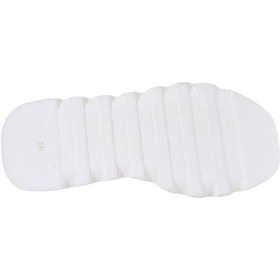 Resim Albishoes Albini 2610401 Hakiki Deri Dolgu Topuk Kadın Sandalet Beyaz 