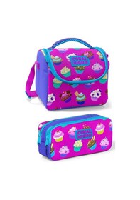Resim Coral High Mor Cupcake Kız Çocuk Beslenme Çantası Seti 