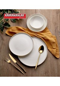 Resim Zühre 55 Prç Yemek Takımı Gold Yaldızlı 