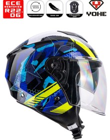 Resim Yohe Jet Motor Kaskı (Ece-22.06) 
