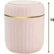 Resim Xuweiwei Pembe Masaüstü Mini Çöp Kutusu Ev Ofis Çalışma Masası Çöp Sepeti 