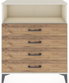 Resim Arges Şifonyer Tek Raflı 4 Çekmeceli 88x30x106 Aytaşı-çam Aytaşı 