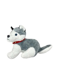 Resim Sevimli Peluş Köpek 40 Cm Uyku Arkadaşim Gri 