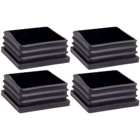 Resim 60X60 Mm Plastik Kare Içe Geçme Profil Tapası Kutu 4 Adet 