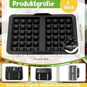 Resim Xialvyu Waffle şeklinde silikon Airfryer, 2 adet Air Fryer aksesuarı, silikon waffle plakası, aksesuar, tekrar kullanılabilir waffle parçası, Ninja AF400EU, AF451EU ve SL400EU sıcak hava fritözü ile 