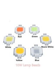 Resim LEDONLİNE 12v 10w Power Led Çipi Beyaz Işık 10 Watt Projektör Cob Ledi 900lm 