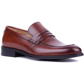 Resim Shoetyle Fosco - Hakiki Deri Taba Rengi Günlük Erkek Ayakkabı - 3203 