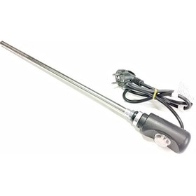 Resim Sern 400w Siyah Renk On/off Hp03 Model Havlupan Isıtıcı Rezistans 230v L:370mm 110cm Ttr Fişli 1/2'' Yarım Parmak 