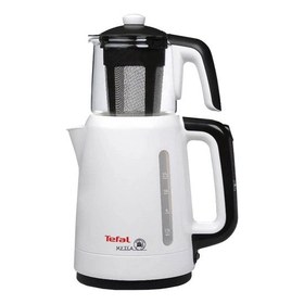 Resim Tefal My Tea 1500W Cam Demlikli Çay Makinesi Beyaz 