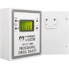 Resim Magicvoice Mv-cc2000 Usb Duvar Tipi Programlı 20 Adet Mp3 Formatı Zil / İstiklal Marşlı Akıllı Dijit 