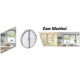Resim Doğalgaz Havalandırma Cam Menfezi Şeffaf 175 MM 