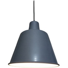 Resim Riolight Retro Gri Içi Beyaz Tekli Metal Sarkıt 