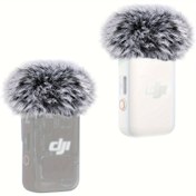 Resim 2 Paket Tüylü Mikrofon Rüzgarlık, DJI Mic 2 Kablosuz Boyun Klipsi Mikrofonlar için Uygun, Görüşmeler Kaydı İçin Kullanılır Siyah 