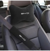 Resim Honeybeeshop Byd Hafıza Köpüklü 2 Adet Baş Lomber Omuz Desteği Yastık Siyah Atto3 Tang Dolphın 