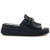 Resim Venüs Kadın Hakiki Deri Toka Detaylı Günlük Terlik 25y 2409915y Z Siyah Siyah 