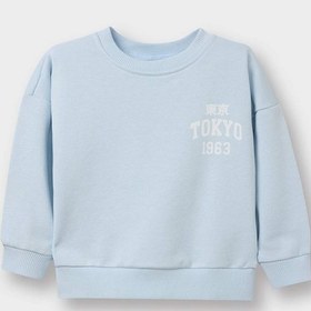 Resim Defacto Erkek Bebek Oversize Baskılı Sweatshirt D7905a526spbe177 Mavi-be177 
