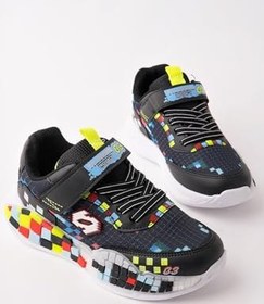 Resim Muggo BLOCK Renkli Blok Tabanlı Cırtlı ve Bağcıklı Çocuk Sneaker Spor Ayakkabı 