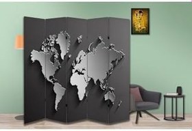 Resim Coğrafya Temalı Özel Tasarım Paravan Room Divider PRV1206, 180 x 180 