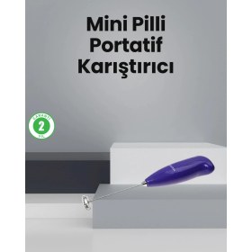 Resim Mutfak Için Mini El Mikseri - Kahve, Süt, Krema ve Sos Karıştırıcı 