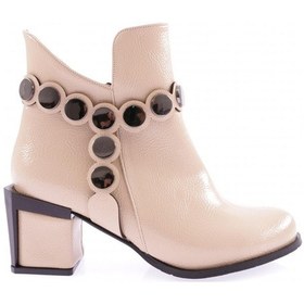 Resim Dgn 810-22k Kadin Toka Detayli Topuklu Bot K810-1922-R10815 Ten Rengi 