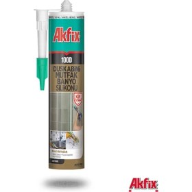 Resim Akfix Akfi x 100d Duşakabin Mutfak Banyo Silikonu Beyaz 