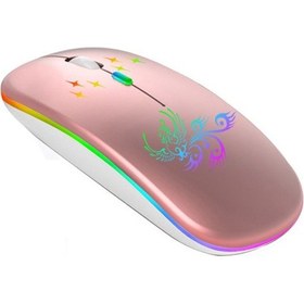 Resim Springsun Bluetooth 5.2 Şarj Edilebilir Kablosuz Optik Mouse 