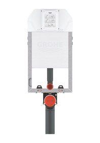 Resim Grohe Uniset İnce 80mm Gömme Rezervuar 39683000 Beyaz - Siyah 