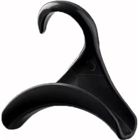 Resim Shineyee Plastik Çanta Organizatörü - Dolap İçi Uzun Ömürlü Askı - Boyut 11.5x10.9x3.7cm - Siyah Renk - El Çantası, Şal Ve Kravat Saklama Aleti 