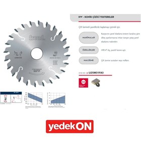 Resim Freud Tekli Çizici Testere 125*24*3,1 Lı25m31fa3 
