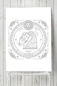 Resim Postermanya (pster19811) Kova Burcu Tasarım Poster 3 90 x 130 