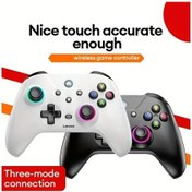 Resim Gaojunshop01 Lenovo S02 Siyah Oyun Kumandası Titreşim Ayarlı Asimetrik Motor Konsol Pc Mobil 