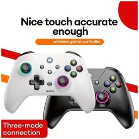 Resim Gaojunshop01 Lenovo S02 Siyah Oyun Kumandası Titreşim Ayarlı Asimetrik Motor Konsol Pc Mobil 