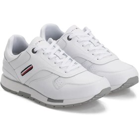 Resim Tommy Hilfiger dorian 8aw classic white erkek beyaz spor ayakkabı 