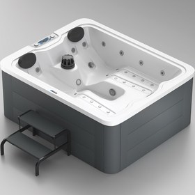 Resim Atlas Mini SPA Havuzu - 160x195 / Beyaz / 3 Kişilik 