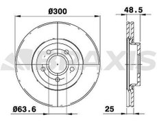 Resim ON FREN DISK AYNASI FOCUS II 04 - FOCUS II C MAX 03-07 C MAX 07 - 16ECO 16TDCI 20TDCI 20 BRAXIS AE0042 BRAXIS