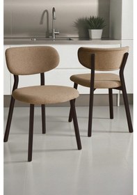 Resim Canisa Axton Serisi Sabit Mdf 90x168 Atlantik Çam Mutfak Masa Takımı 6 Cappucino Sandalye Atlantik Çam Masa Cappucino Sandalye 