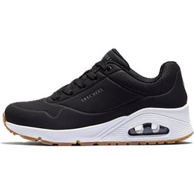 Resim Skechers Uno-stand On Air Memory Foam Womens Sneaker Black Hafızalı Taban Kadın Günlük Spor Ayakkabı Siyah 