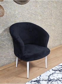 Resim ZAFİR Tekli TEDDY Beyaz Boyalı Sivriltme Ayak Çay Seti Koltuk Tekli Berjer , Balkon, Salon, Ofis 